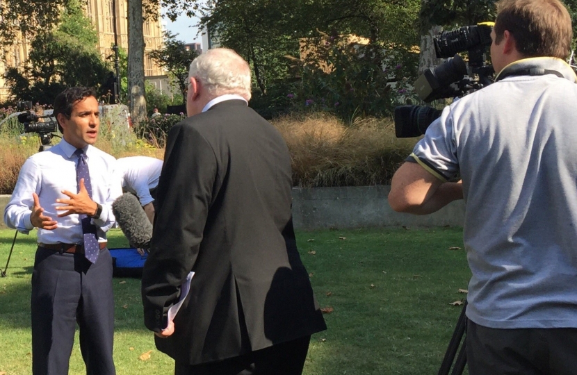 Rehman Chishti MP interview with ITV News