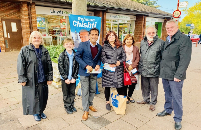 Rehman at street surgery in Rainham