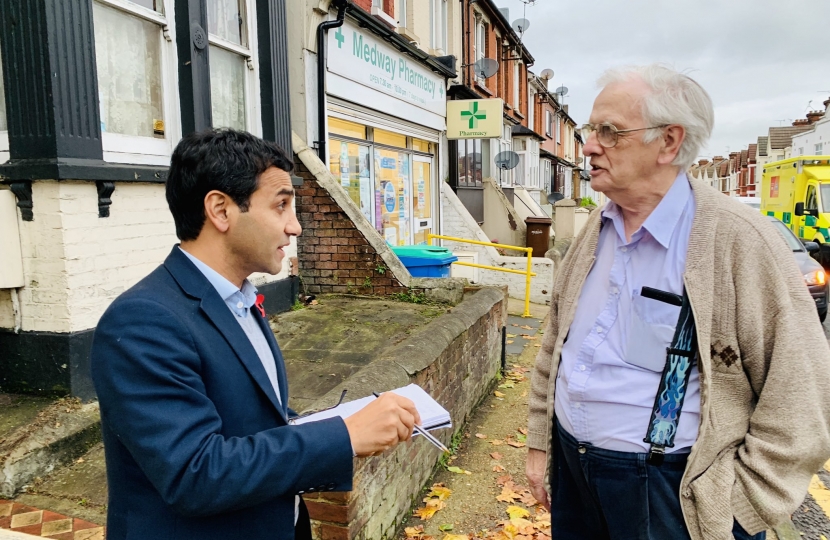 Rehman meeting a constituent