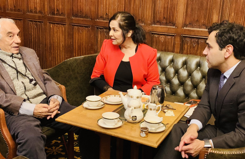 Rehman with Dr Abdullah Bishara & Yasmin Qureshi MP