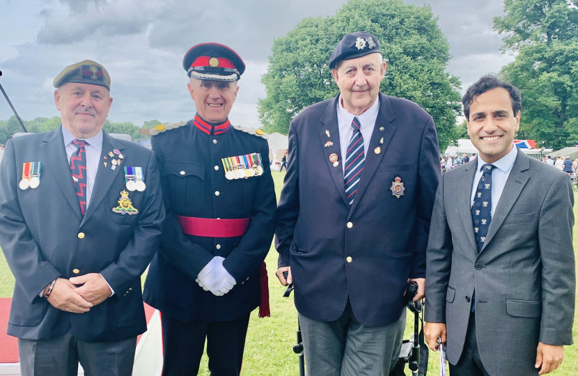 Rehman at the Medway Armed Forces Day event