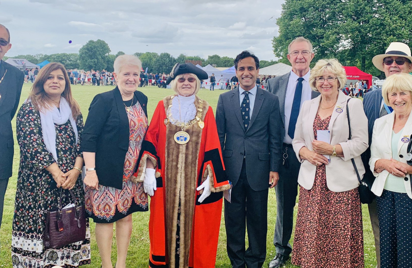 Rehman at the Medway Armed Forces Day event