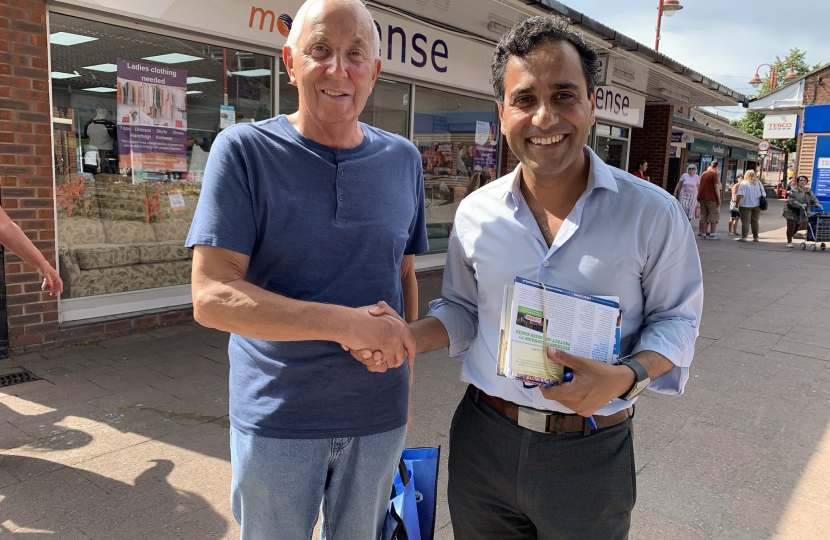 Rehman holding street surgery in Rainham