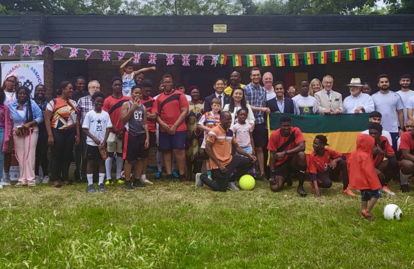 Rehman at the Medway Ghanaian Association sports day