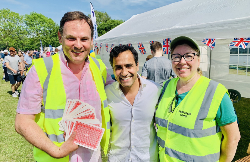 Rehman at the fete