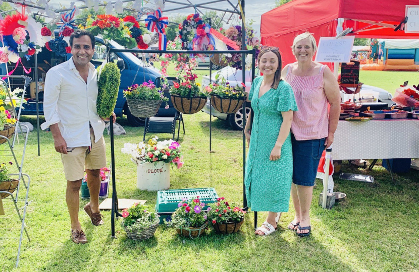 Rehman at the fete